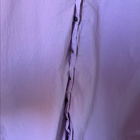 Xirena light purple Channing ruched rolled sleeve blouse - Picture 3 of 12